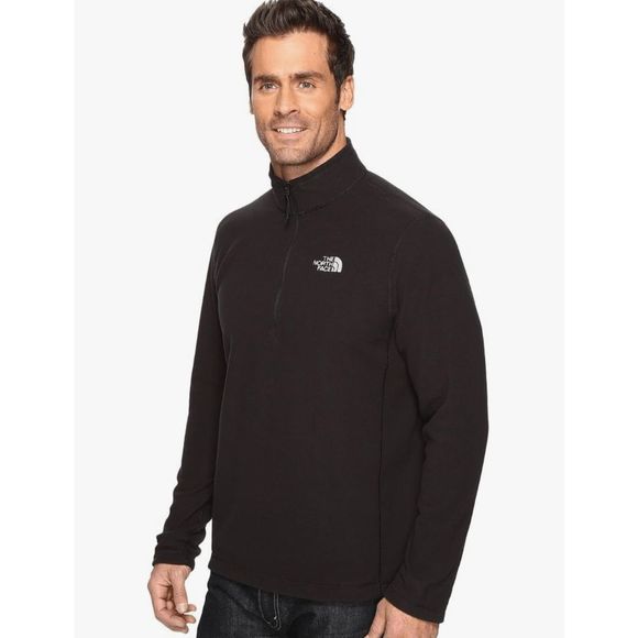 NEW Men's Medium THE NORTH FACE Glacier 1/4 Zip Jacket Black NF00CP8MJK3 - Picture 1 of 3